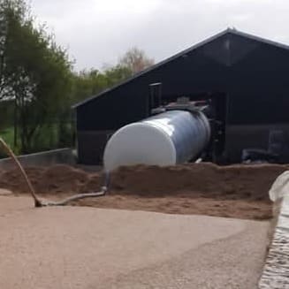 Tank transport wagen van triomatic logistiek